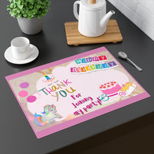 Load image into Gallery viewer, Unicorn Birthday Placemat
