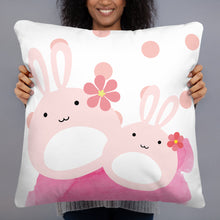 Load image into Gallery viewer, Basic Pillow Pink Bunny
