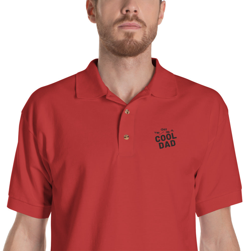 Embroidered Polo Shirt Cool Dad