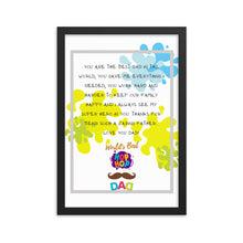 Load image into Gallery viewer, Framed poster for Dad, Best Father

