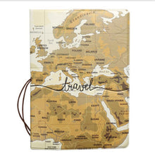 Load image into Gallery viewer, World Map Passport Cover
