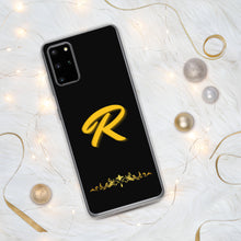 Load image into Gallery viewer, Black Samsung Case with Letter R
